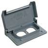 Carlon E98DHGN-CAR Device Cover, 4-7/8 in L, 3-1/8 in W, Rectangular, Lexan, Gray, Textured