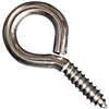 National Hardware 2016BC Series N220-459 Screw Eye, #2, 0.26 in Dia Wire, 1.12 in L Thread, 2.62 in OAL, Stainless Steel