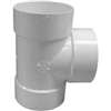 Canplas 414104BC S&D Bullnose Pipe Tee, 4 in, Hub, PVC, White