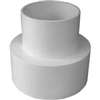 IPEX 414219BC Sewer Increaser Coupling with Stop, 6 x 4 in, Hub, PVC, White