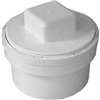 Canplas 414274BC Cleanout Body with Threaded Plug, 4 in, Spigot x FNPT, PVC, White