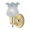 Boston Harbor W22BB01-2349ECD3L Single Light Wall Fixture, 120 V, 60 W, Type C or CFL Lamp, Steel Fixture