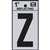 LETTER HOUSE Z 1IN REFL BLK - Case of 10