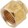 Anderson Metals 754018-06 Nut, 3/8 in, Flare, Brass