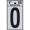 LETTER HOUSE O 1IN REFL BLK - Case of 10