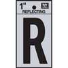 LETTER HOUSE R 1IN REFL BLK - Case of 10