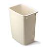 Rubbermaid FG280500BISQU Waste Basket, 21 qt, Plastic, Bisque, 15.25 in H