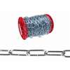 Campbell 0723169 Handy Link Chain, #120, 175 ft L, 255 lb Working Load, Low Carbon Steel, Zinc