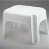 Rubbermaid FG420087WHT Utility Step Stool, 9-1/2 in H, 1-Step, 300 lb, Plastic, White