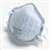 Safety Works 10102485 Harmful Dust Disposable Respirator with Odor Filter, One-Size Mask, N95 Filter Class, White