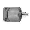 Eaton Wiring Devices 5266 Electrical Plug, 2 -Pole, 15 A, 125 V, NEMA: NEMA 5-15, Black/White