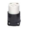 Eaton 5269 Eagle Electrical Connector, 2-Pole, 15 A, 125 V, Screw, NEMA: NEMA 5-15, Black/White