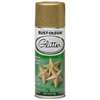 Rust-Oleum 301495 Glitter Paint, Flat/Matte, Gold, 10.25 oz, Aerosol Can