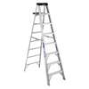 Werner 378 Step Ladder, 8 ft H, Type IA Duty Rating, Aluminum, 300 lb, 7-Step, 8 ft Max Reach