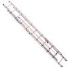 Werner D1120-2 Extension Ladder, 19 ft H Reach, 200 lb, Aluminum