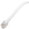 Zenith TL1007W Telephone Cord, White Sheath, 7 ft L