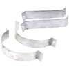 AmeriVent 8HS-SBA Wall Band Assembly, 8 in Dia, Galvanized Steel, Galvanized