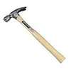 Vaughan 505M Hammer, 24 oz Head, Rip Framing, Straight Claw, Milled Head, Steel Head, 17 in OAL