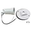 Hubbell 5624-6 Lamp Holder, Combination, Weatherproof, 3.336 in L x 4.125 in W x 4.125 in H Dimensions, 120 V, White