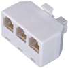 Zenith TS1001SPJ3W Telephone Splitter, 3-Port/Way, White