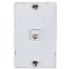 Zenith TW1001WPW Wall Phone Jack, White