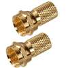 Zenith VA1002RG6TW Twist-On Connector, F Connector, Gold