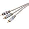 Zenith VC3012COMPON Video Cable, Silver Sheath, 12 ft L