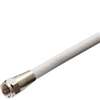 Zenith VG101206W RG6 Coaxial Cable, F-Type, F-Type, White Sheath, 12 ft L