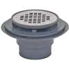 Oatey 42263 Low-Profile Shower Drain with Ring, PVC, Polished Stainless Steel, For: 2 in Pipe