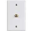 Zenith VW1001WJ1W Coaxial Cable Wall Jack, 4-1/2 in L, 2-3/4 in W, White