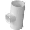 IPEX 435794 Reducing Pipe Tee, 1 x 1/2 in, Socket, PVC, White, SCH 40 Schedule