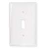 WALL PLATE TOGGLE 1GANG WHITE - Case of 25