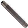 ProSource 1/4X8 Pipe Nipple, 1/4 in, Male, Steel, 40 Schedule, 8 in L
