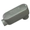 Halex 58620 Type LB Rigid Conduit Body, 2 in Hub, 10-1/4 in OAL, Threaded, Aluminum, Each