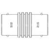 ADS 0417AA Pipe Coupling, 4 in, Barb x Slip-Joint, Polyethylene, Black