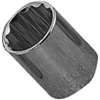 Vulcan MT6521348 Drive Socket, 1-1/16 in Socket, 1/2 in Drive, 12-Point, Chrome Vanadium Steel, Chrome