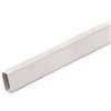 Wiremold CordMate C50 Cord Wire Channel, 60 in L, 1 in W, 1-Channel, Plastic, White
