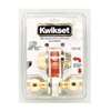 Kwikset 690P 3CP 6ALRCSK6 Combination Lockset, Left, Right, Knob Handle, Polo Design, Polished Brass