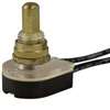 Gardner Bender GSW-25 Pushbutton Switch, 1/3/6 A, 125/250 V, SPST, Lead Wire Terminal, Plastic Housing Material, Chrome