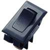 Gardner Bender GSW Series GSW-41 Rocker Switch, 8/16 A, 125/250 V, SPST, 0.55 x 1.12 in Panel Cutout, Black