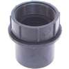 US Hardware P-081C Strainer Swivel Adapter, ABS, Black