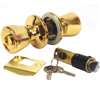 US Hardware D-099B Entrance Lockset, Brass, Brass