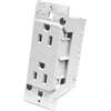 US Hardware E-120C Receptacle, 125 V, 15 A, 2-Pole, White