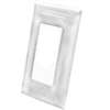 US Hardware E-122C Wallplate, Plastic, White