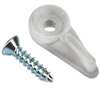 US Hardware WP-9877C Screen Clip, 3/8 in, Nylon, 8 CD, White