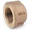 Anderson Metals 738108-32 Pipe Cap, 2 in, IPT, Brass, Red