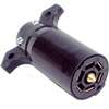 US Hardware RV-488C Trailer Connector with Grip, 12 V, 7-Pole, Plastic, Black