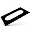Selkirk 206512 Adjustable Pitch Ceiling Plate, 6 in Pipe, Black, Matte