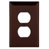 WALL PLATE 1GNG DPLX RECPT BRN - Case of 25
