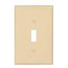 WALL PLATE TOGGLE 1GANG IVORY - Case of 25